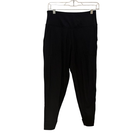 Black High-Waisted Jogger Style Leggings - Picture 1 of 5